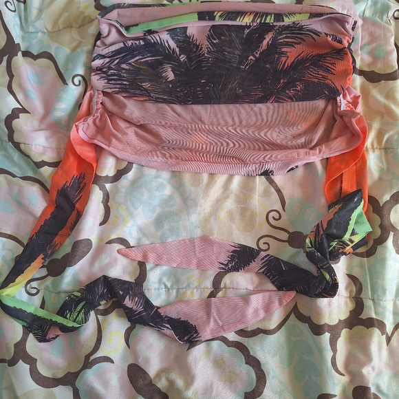 SHEIN 2XL Tropical Print Tube Top and Skirt - Picture 15 of 17